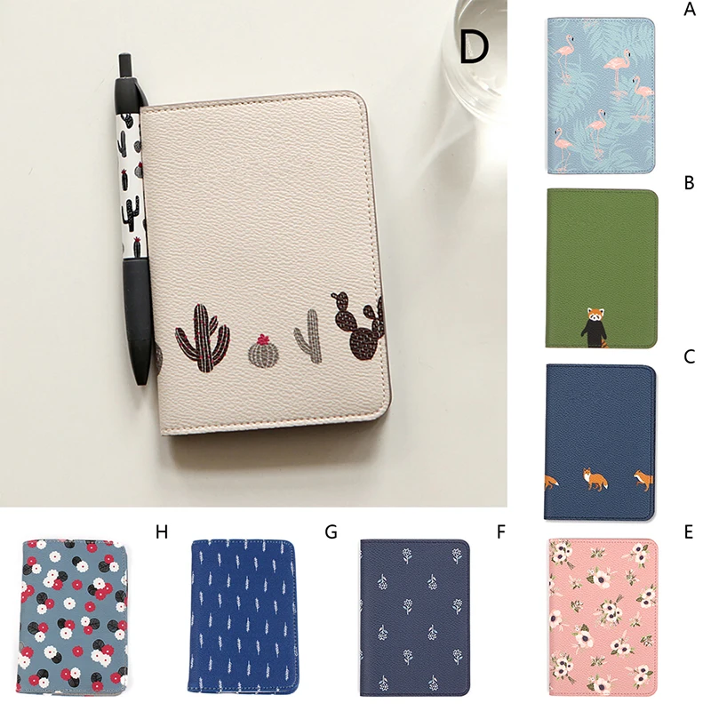 1PC Velishy Travel Cute Printing Passport Cover Women Card Holder Passport Holder PU Leather Card Holder Passport Cover 14*10cm