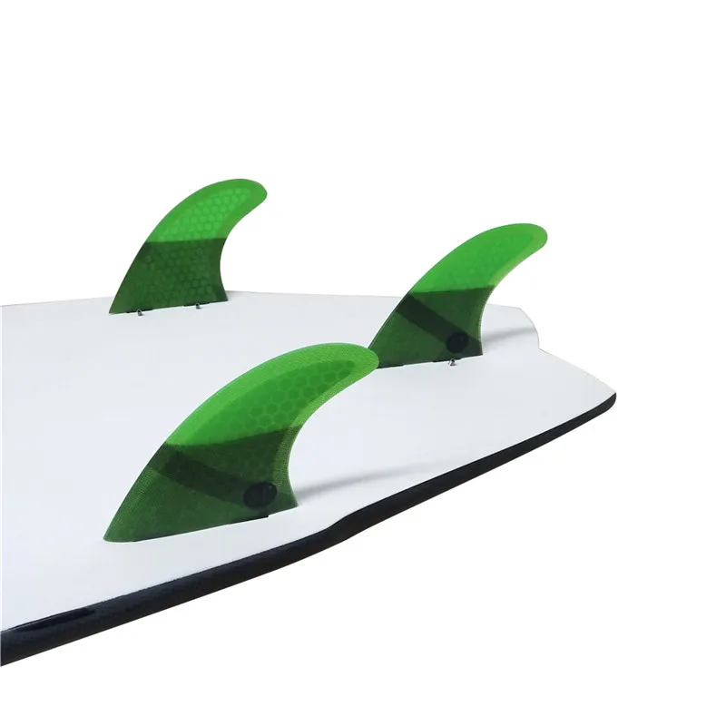FCS G3 плавники для серфера FCS плавники доски для серфинга сотовый плавник из стекловолокна ребер Зеленый цвет