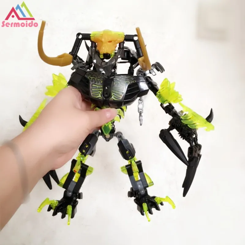 

sermoido BIONICLE 191pcs Umarak Destroyer figures 614 Building Block Toys Compatible Legoings Christmas Gift