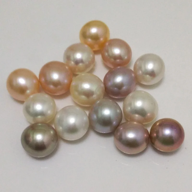 

Wholesale AAA 12-13mm Natrual High Luster No Hole Oval Loose Cultured Freshwater Pearls