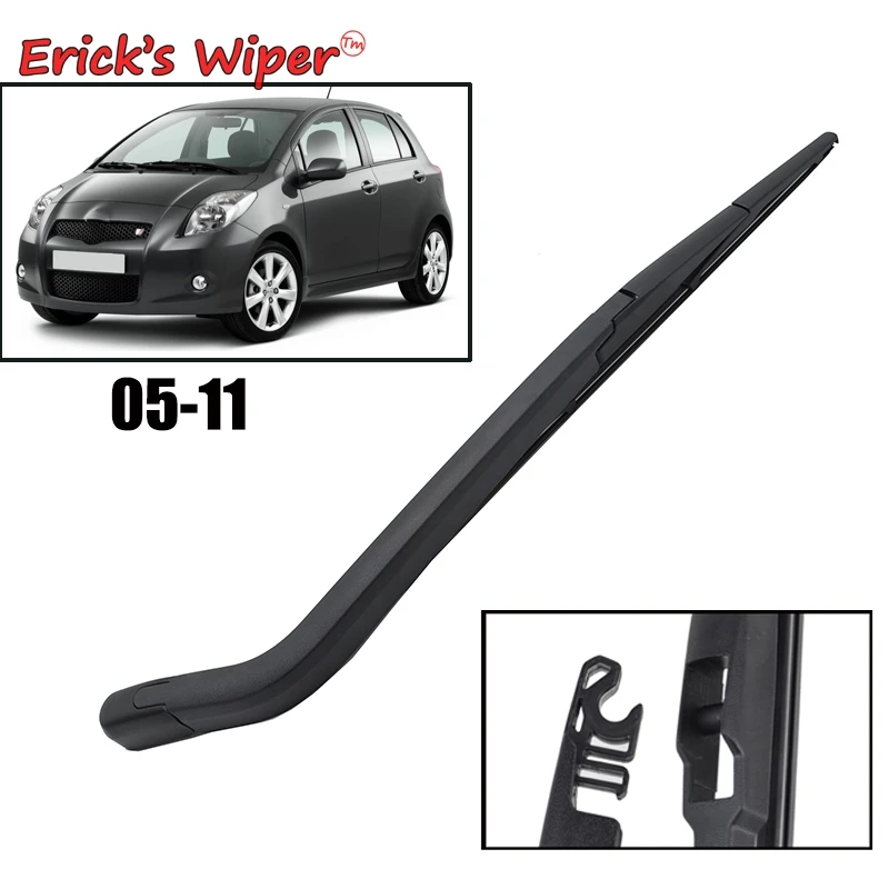 

Erick's Wiper 12" Rear Wiper Blade & Arm Set Kit For Toyota Yaris Japan Built 2005-2011 Windshield Windscreen Rear Window