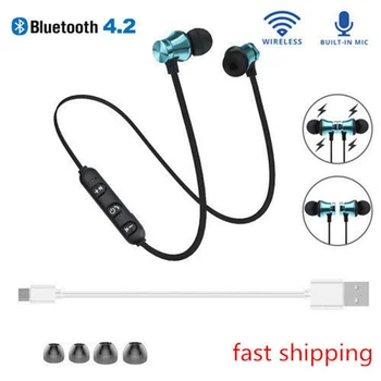 

Magnet Bluetooth Headset Stereo Sports Waterproof Earbuds Wireless In-Ear Headset For iphoen samsung huawei xiaomi