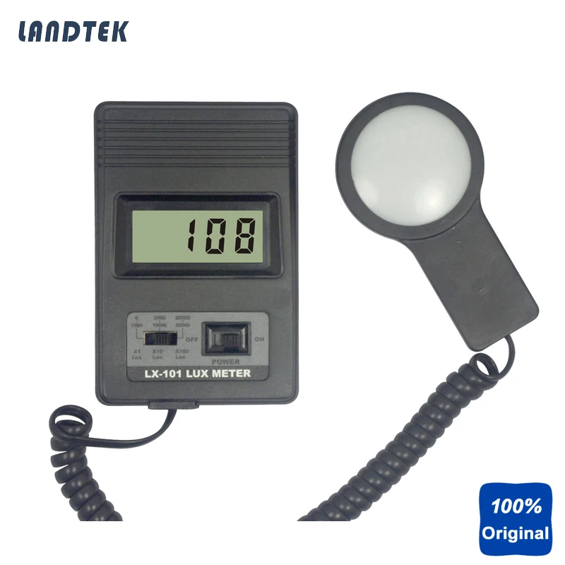 Portable Luxmeter Digital Lux Meter LX 101 in Solar Power Meters from