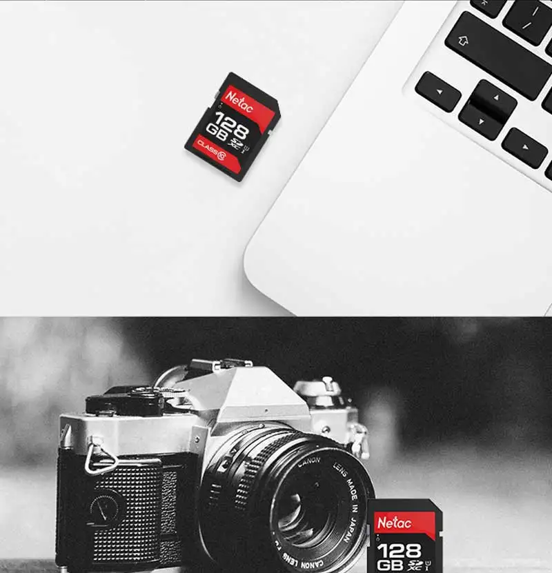Netac камера; sd-карта 16 ГБ 32 64 128 256 Micro SDHC/SDXC карты памяти плюс OTG Card Reader флэш для Canon Nikon