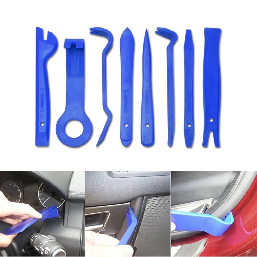 Quality 13pcs Trim Removal Tool Set Hand Pry Bar Panel Door Interior