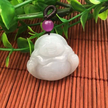 

Natural Jade A Cargo Ice Buddha Pendantt ep07#