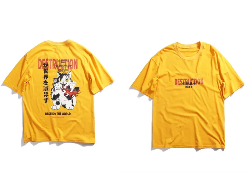 Angry Cat Printed Tshirts 1