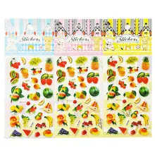 Fruits pupils 1 Sheet Children 3D bubble stickers bubble stickers