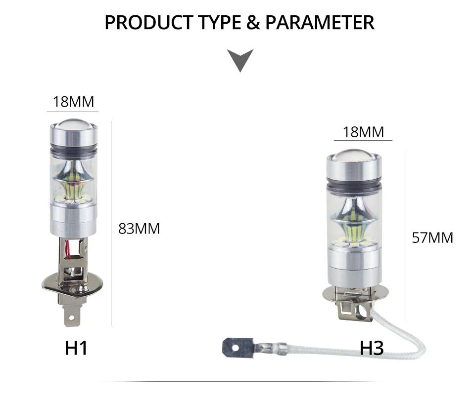 Aceersun Led Fog Lights Bulb ICE BLUE H8 H11 H10 9006 HB3 9005 H1 H3 1200LM 6500K 8000K 3000k 12V 24V araba aksesuar auto lamp (13)