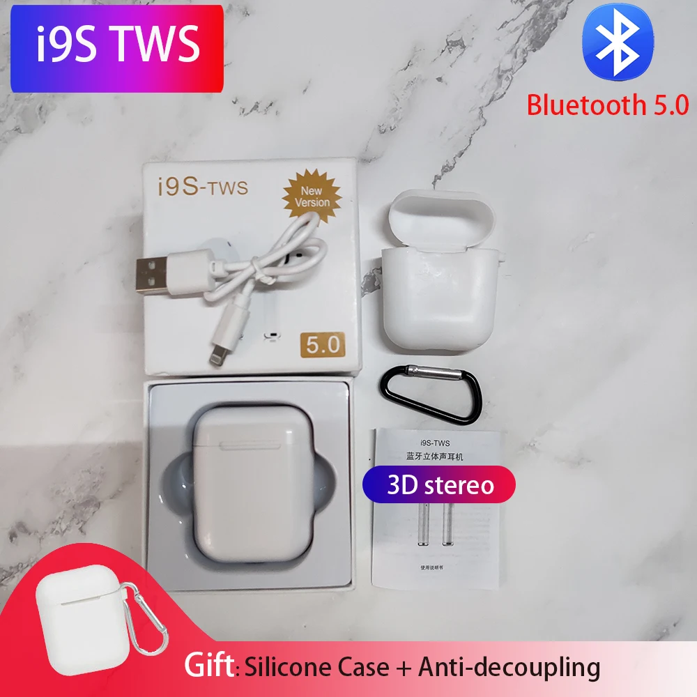 

i9s i7s TWS Mini Wireless Earphone Stereo Earbud Headset Bluetooth 5.0 With Charging Box Mic For xiaomi iPhone earphones
