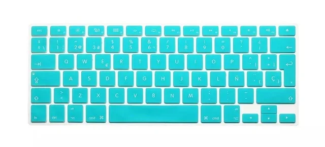 Новые Силиконовые Испанский Письмо Клавиатуры Обложка Для Macbook Air Pro Retina 13 15 17