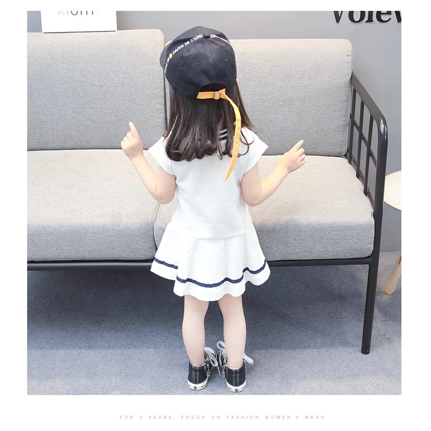 Dropshipping Children s Dress girls Summer Dress Baby Cotton Princess Dresses