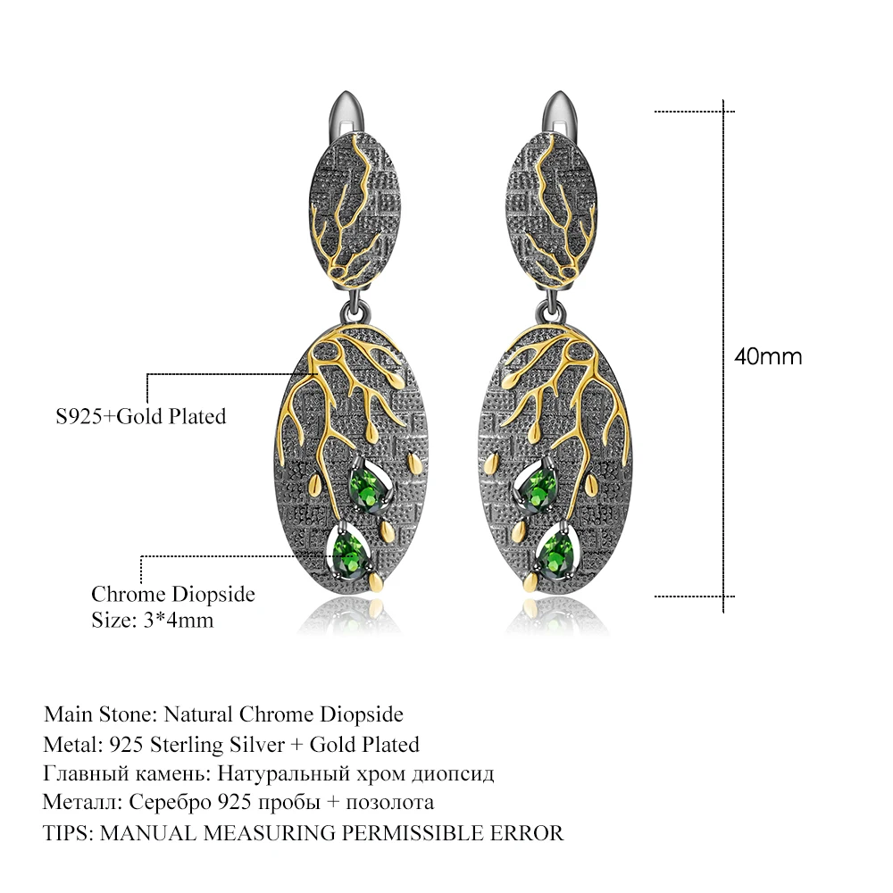 GEM'S BALLET 0.60Ct натуральные серьги из аметиста 925 стерлингового серебра ручной