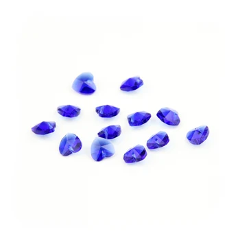 

14mm 1000pcs Sapphire Glass Pendants Heart Crystal For DIY Necklace Jewelry New Arrival