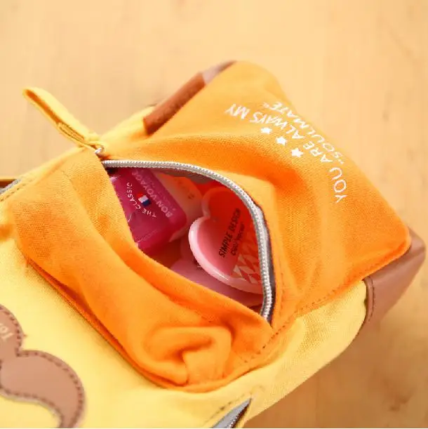 Прекрасный творческий мешок ручки Студенческая сумка для канцелярских принадлежностей Карандаш сумка Papelaria Материал Эсколар школьные принадлежности Пенал пеналы - Цвет: Цвет: желтый