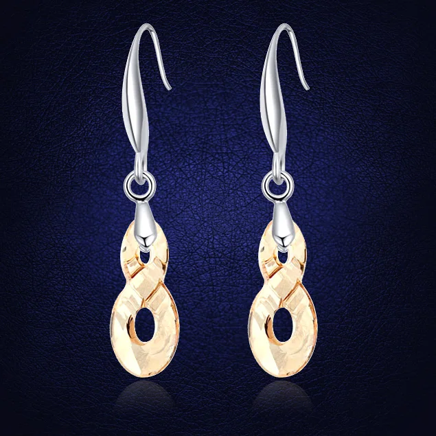 

Crystals From Swarovski Long Dangle Earrings For Women Girls Bridal Fashion Earring Accessories Christmas Jewellery