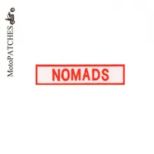 Нашивки для мотоциклистов, передние нашивки, номады, боковые коромыслы, на заказ, ваш текст, вышивка, задние нашивки для курток