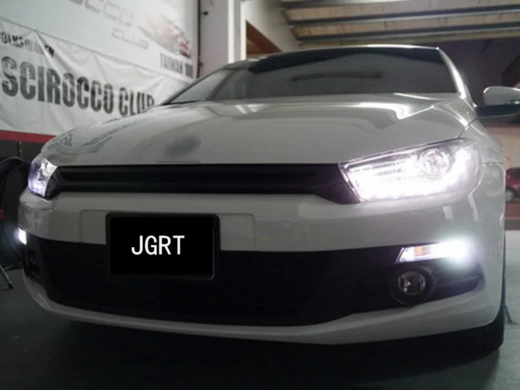 Автомобиль Стиль светодиодный фары для VW Scirocco 2011-2015 для Scirocco фара светодиодный DRL Объектив Двойной Луч H7 Ксеноновые bi Xenon объектива