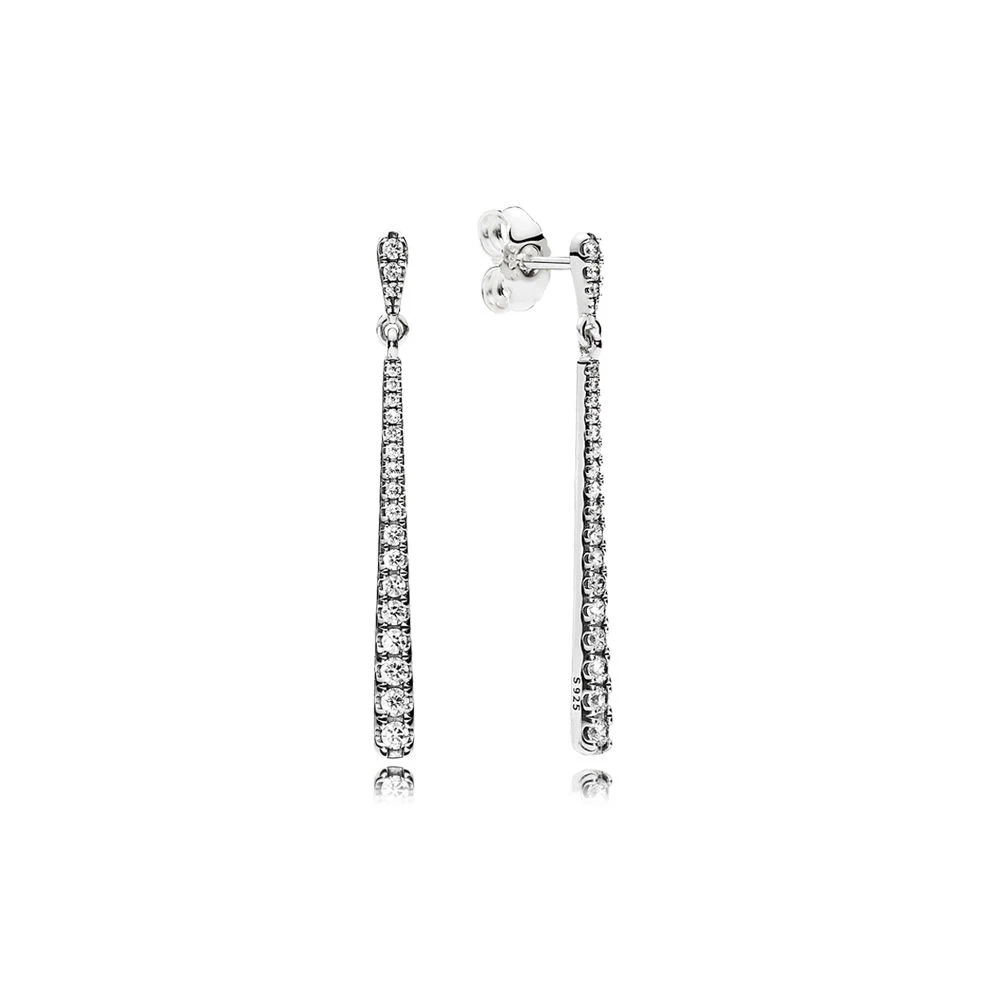 

Authentic 925 Sterling Silver Shooting Stars Pandora Original Earrings With Clear Cubic Zirconia For Women Charm Gift Jewelry