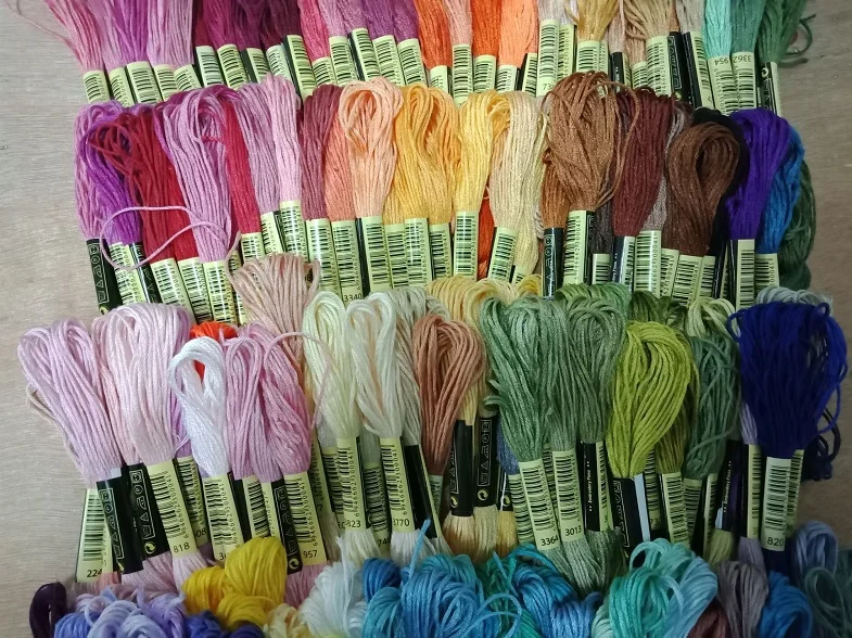 

one label anchor dmc Thread Premium Rainbow Color Embroidery Floss Cross Stitch Threads F20