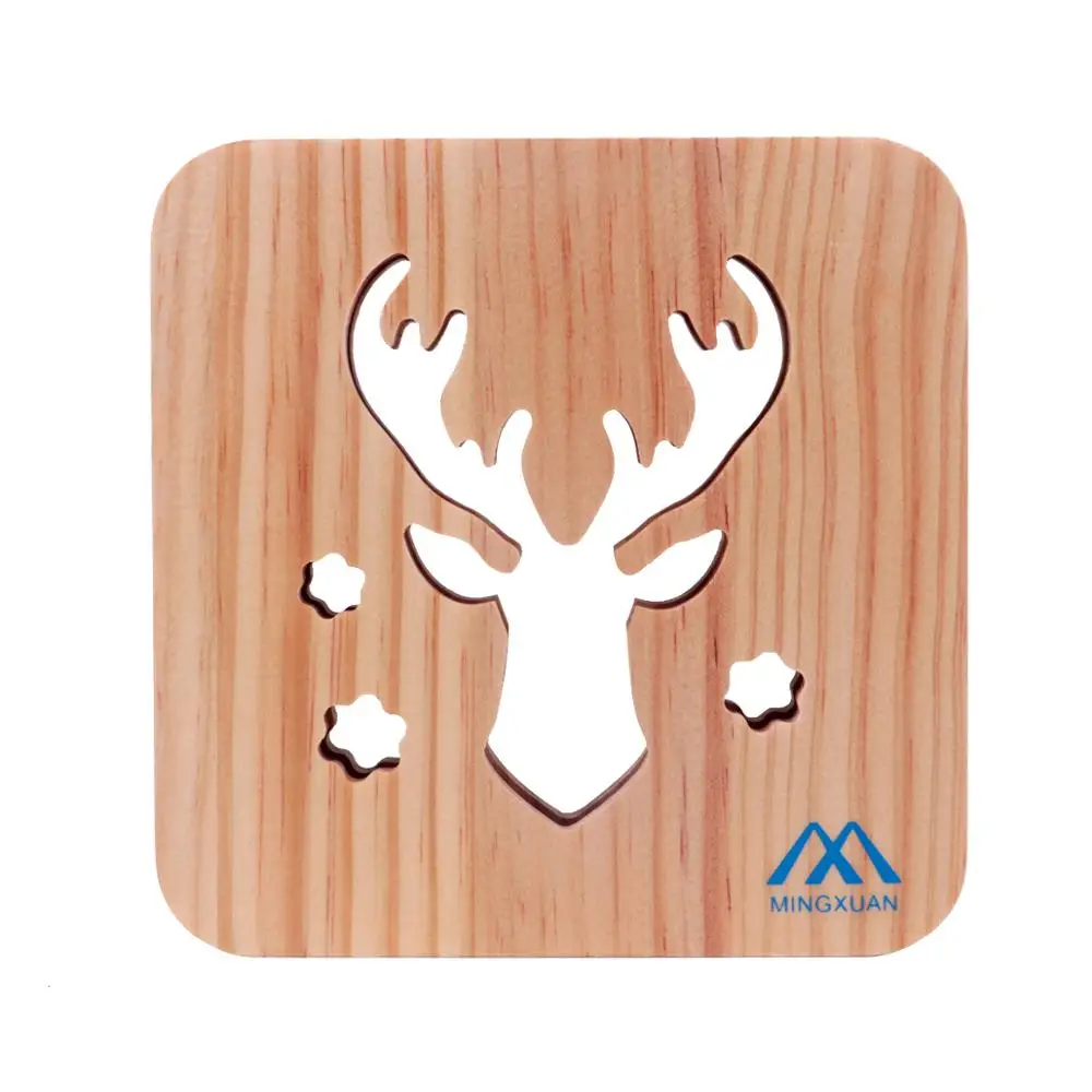 Elk Book Light Solid Wood Night Light Book Light Lamp Usb Led Booklight Lamp Atmosphere Dc Warm White Led Bulbs Light (5)