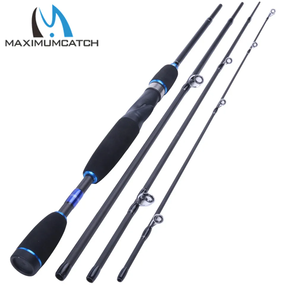 Maximumcatch Fishing Baitcasting Rod 2.1M/2.4M 4Pieces Travel Carbon