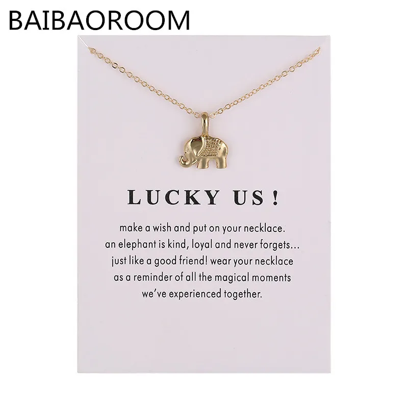 

Fashion Jewelry Mascot Lucky Us Elephant Alloy Pendant Necklace For Women