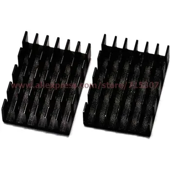 

PHISCALE 10pcs 19*14*6 / 19x14x6mm black heat sink
