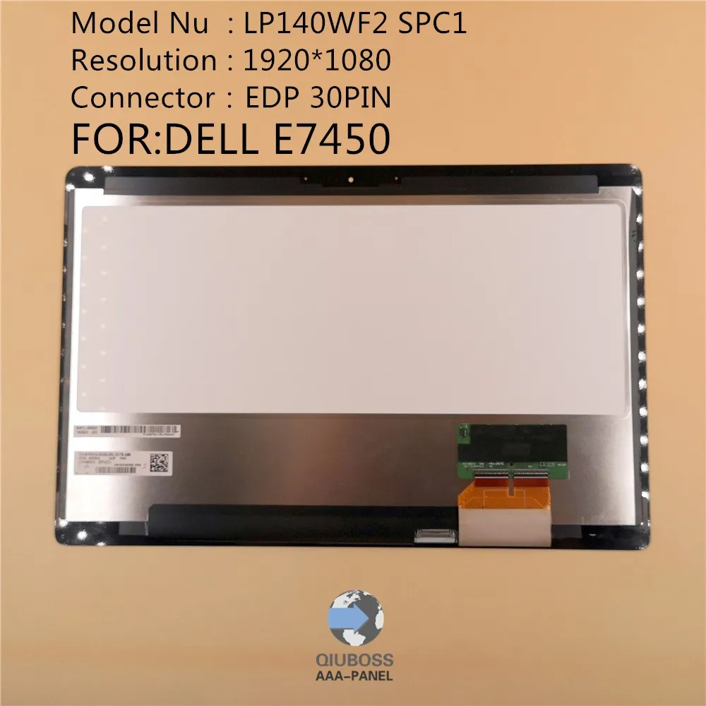 Lp140wf2 Sp C1 Led Lcd Touch Screen Digitizer Assembly 14 Fhd Lp140wf2 Spc1 For Dell Latitude E7450 Laptop Lcd Screen Aliexpress