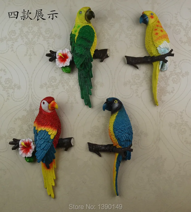 Fake Artificial Parrot Bird Garden Home Decor Taxidermy Budgie