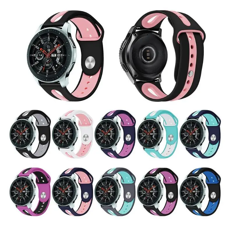 

ALLOYSEED Silicone Smartwatch Wrist Strap for Samsung Galaxy SM-R800 Replacement Band Bracelet Sport Wrist Strap 46mm New