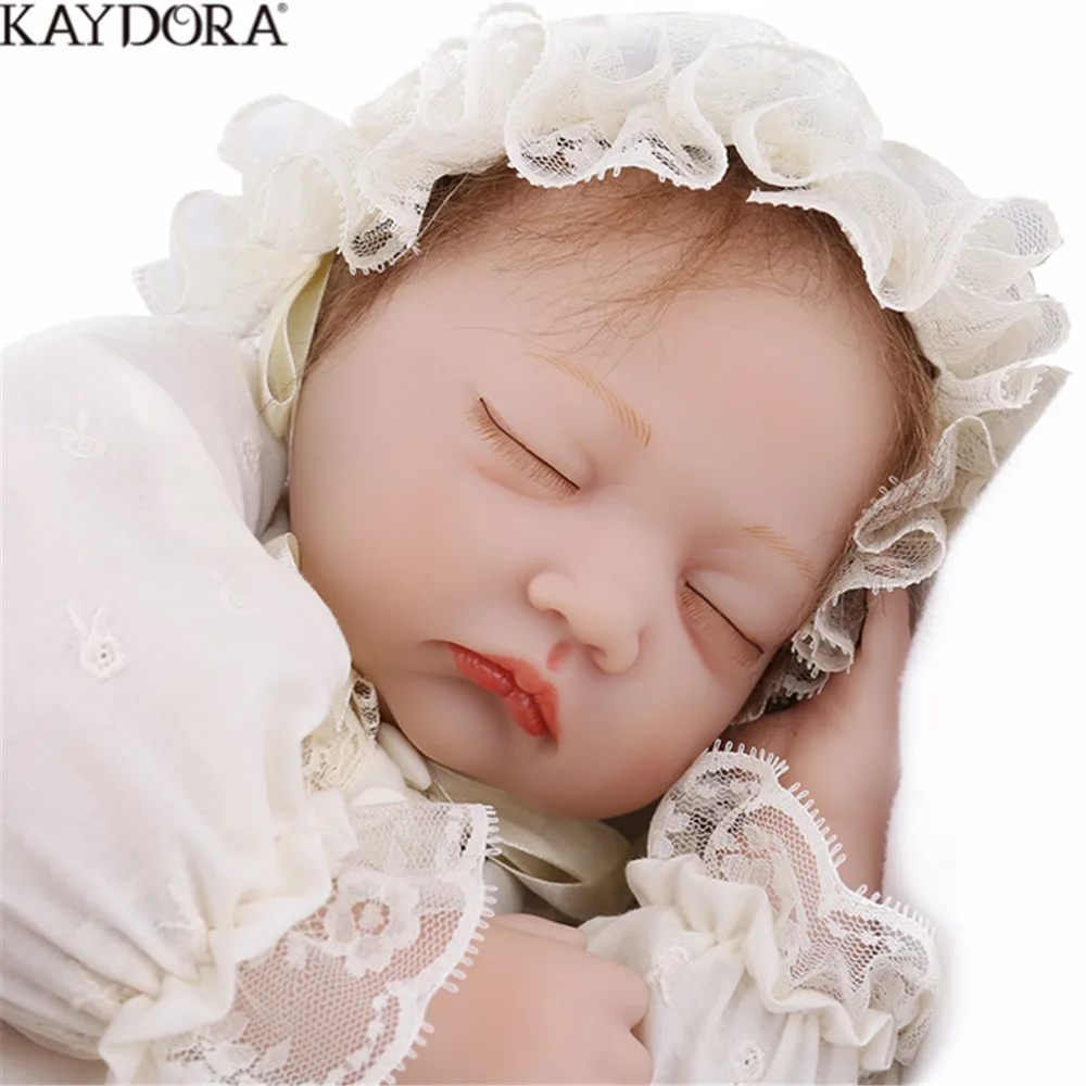 

KAYDORA Reborn Doll Baby Vinyl Body 22 inch 55 CM Doll Toys For Girl Boy Soft Silicone Birthday Gift Lifelike Pink Princess