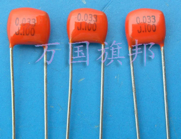 

Free Delivery. Type CL21 metallized polyester film capacitor 333 0.033 UF 100 v