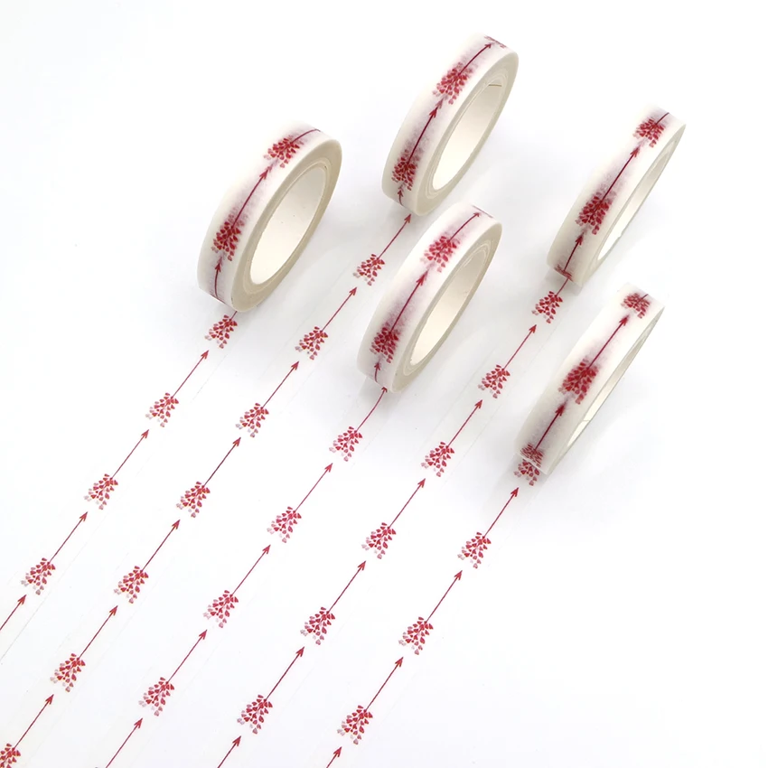

1 PCS Creativity Love Heart Arrow Washi Tape Diy Diary Decoration Masking Tape Kawaii Stationery Scrapbooking Tape Sticker