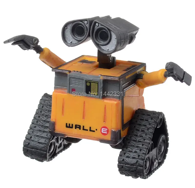 Милый маленький 6,3 см Высокое качество Wall-E стены. E Робот Танк экскаватор машинок пиксара и Свободные фигурку двигаться Мальчики Коллекция Модель игрушка в подарок