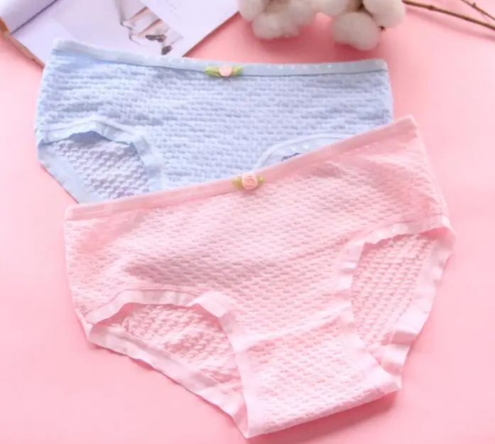 Girls Underwear panties Bow Low Waist Briefs Young Girl teenagers Pants children students 5pcs/lot CM-9040-5PCS