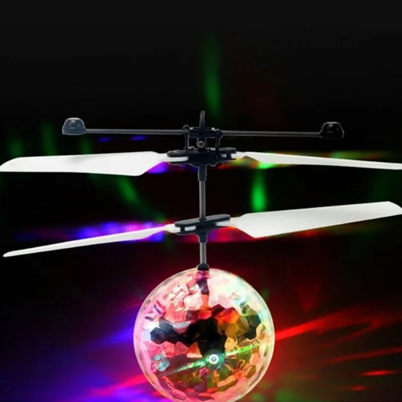 Flying Ball LED Luminous Kid Flight Balls Electronic Infrared Induction Aircraft Remote Control Toys Magic Sensing Helicopter