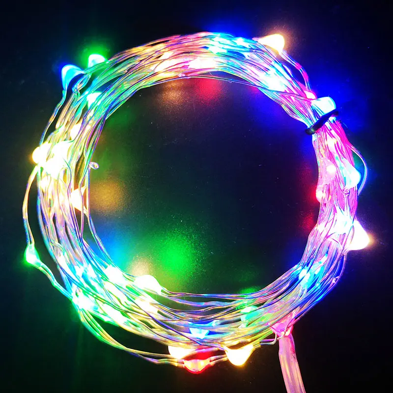 LED String light Waterproof Battery Power Copper Silver Wire Holiday lighting For Fairy Christmas Tree Wedding Party Decoration