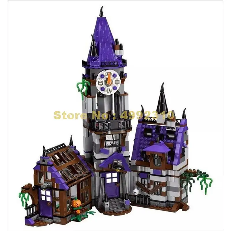 

10432 860pcs scooby doo mysterious ghost house courtyard 7 figures 75904 building block Bricks Toy