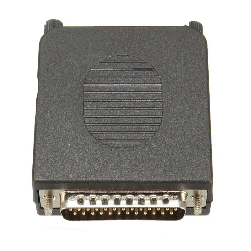1pc Practical DB25 D-Sub 25Pin Male Connector Terminals Module Screw Cable Plug Cover Solderless Connectors 5*55*25mm Mayitr