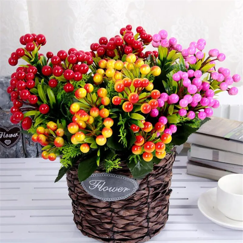 Fake Auspicious Fruit Bunch (7 stems/piece ) Simulation Longevity