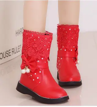 SKHEK Girls Boots New Autumn Winter Fashion Princess Kids Soft Sneakers Child Snow Boots Spring PU Leather Children Shoes Kids kids shoes spring girls pu leather sneaker boy flats children shoes waterproof boots kids girls sneakers for girls trainers 838d