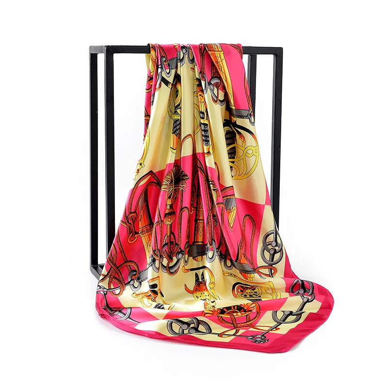 Scarfs For Women Summer Designer Brand Luxury Fashion Beach Towel hair accessories Chiffon Shawls silk scaef female bow ties