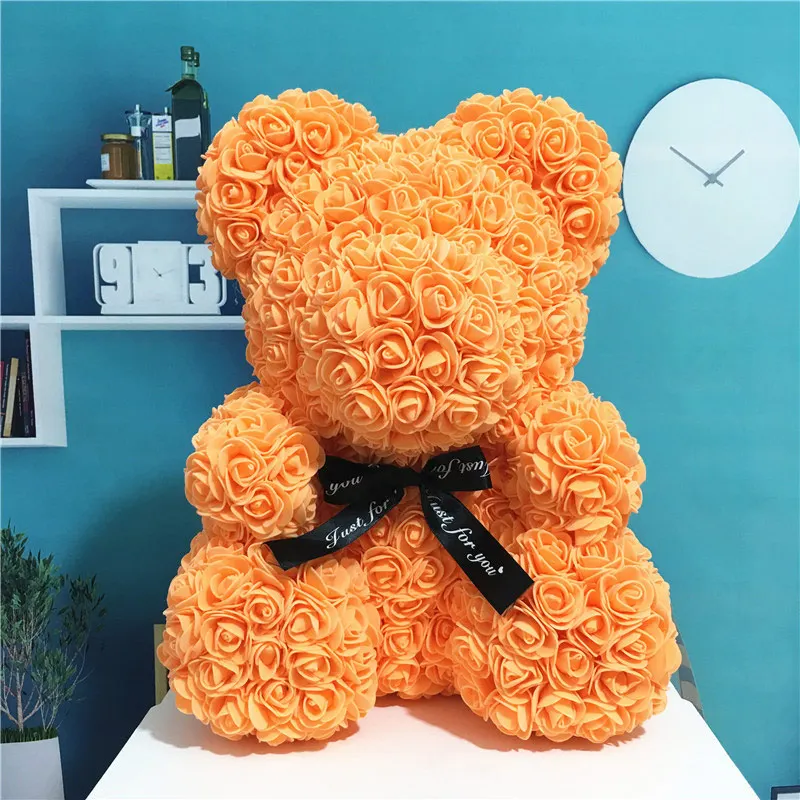 

Rose Flower Love Bear Flowers Roses Wedding Decor Girlfriend Birthday Valentine Gifts 2019 Best Selling Products