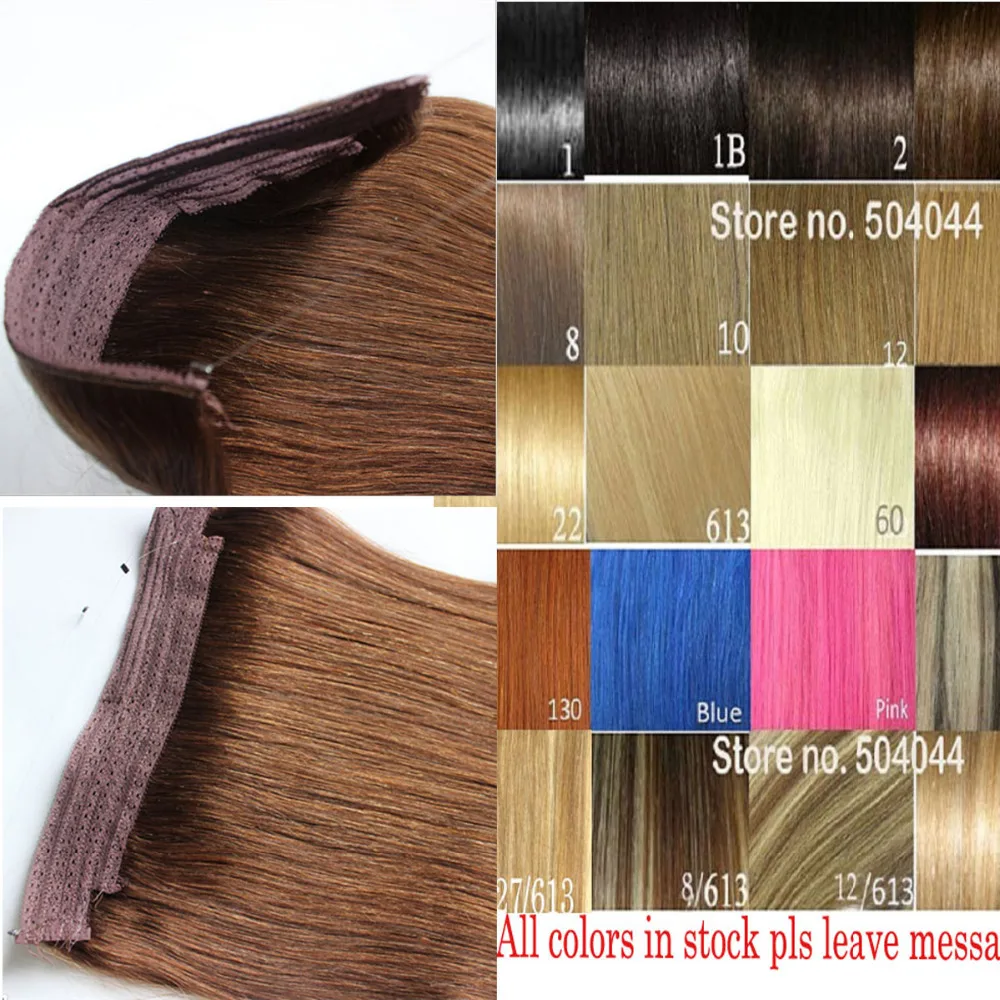 16-32 100% Brazilian Remy Hair Flip In/on Human Hair Extensions halo hair 100g 120g 140g 160g 1pcs Set Single Hairpieces