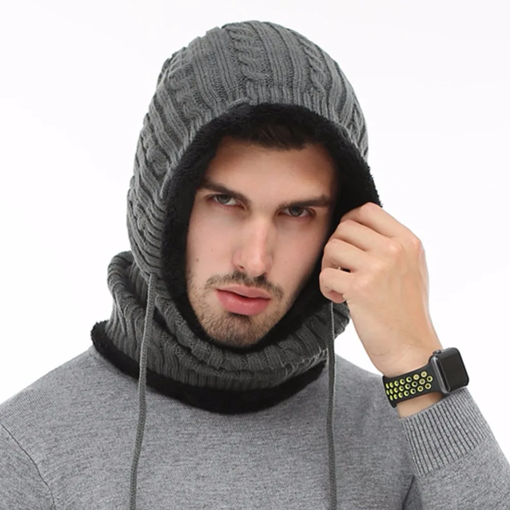 SYi Qarce зимние супер теплые вязанные шапочки Skullies Beanie Gorras Bonnet маска шапка для мужчин и женщин Спорт На Открытом Воздухе Шапка NM084-88