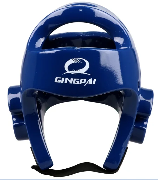 Шлем для тхэквондо Санда для кикбоксинга защита головы Защита для головного убора спарринг снаряжение шлем Каратэ Муай Тай тхэквондо защита головы - Цвет: Синий