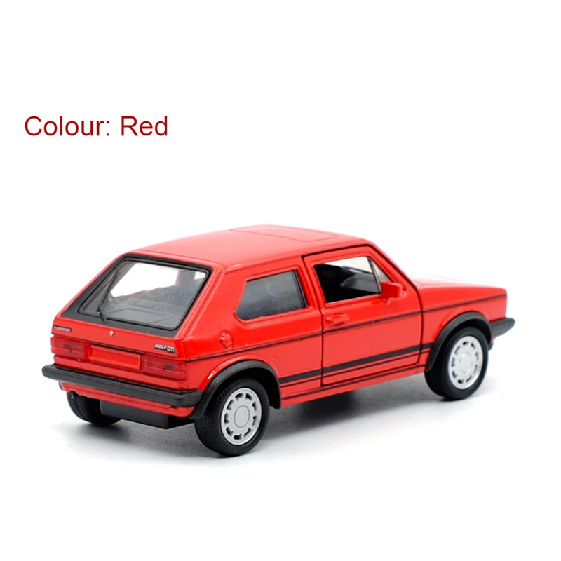  WELLY 1:36 Golf GTI(1984-1990) Alloy Diecast Car Model Toy With Pull Back For Children Gifts Toy Co