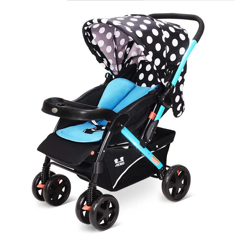 Foldable Baby Stroller Pram Universal Casters Easy Carry Umbrella