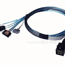 12 ГБ/сек. от 1 до 4 HD мини-Кабель SAS SFF-8643 до 4 SATA кабель 80 см SFF-8643(Mini-SAS HD) до 4* SATA+ 8pin SGPIO кабель